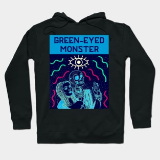 Green-eyed monster - dark version Hoodie